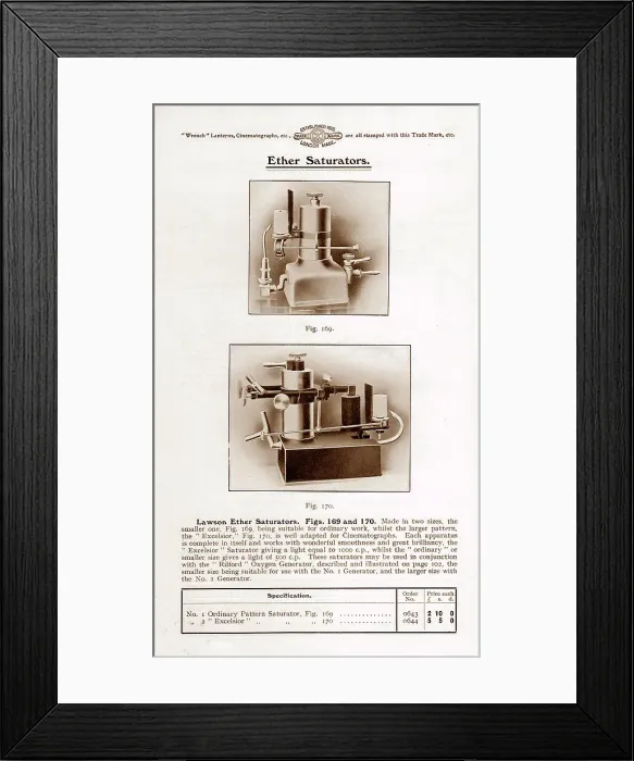 Framed Print : Wrench ether saturator for magic lantern projector Framed Print : Wrench ether saturator for magic lantern projector
