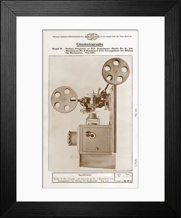 Framed Print : Wrench Model B Cinematograph Framed Print : Wrench Model B Cinematograph