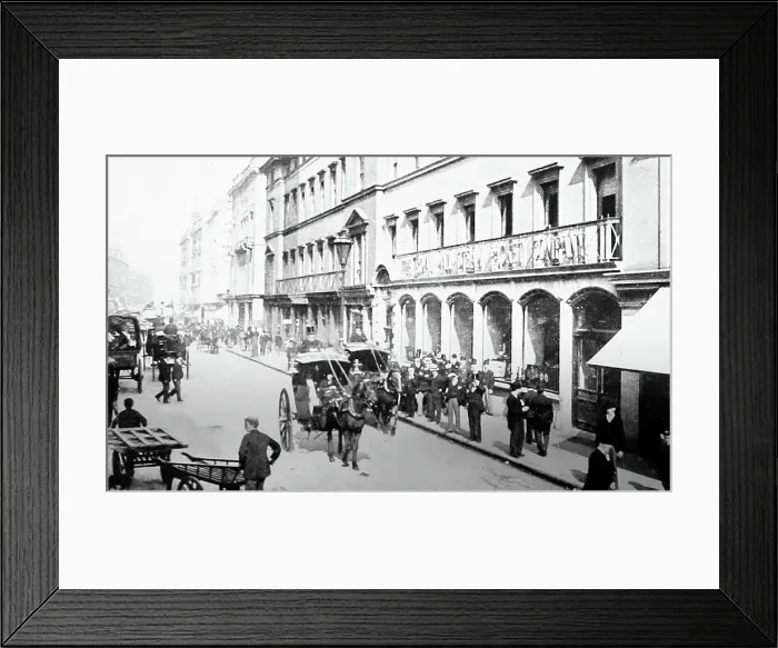 Framed Print : Moorgate Street, London, Victorian period Framed Print : Moorgate Street, London, Victorian period