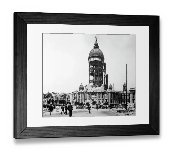Framed Print : City Hall, San Francisco Earthquake, 1906 Framed Print : City Hall, San Francisco Earthquake, 1906
