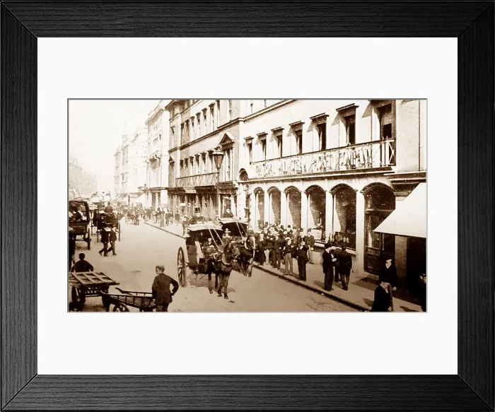 Framed Print : Moorgate Street, London, Victorian period Framed Print : Moorgate Street, London, Victorian period