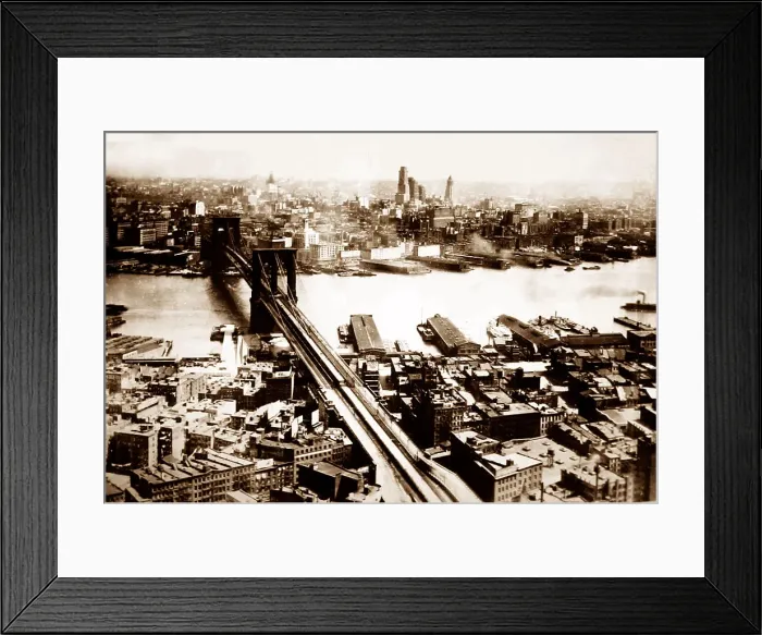 Framed Print : Brooklyn Bridge, New York, USA Framed Print : Brooklyn Bridge, New York, USA
