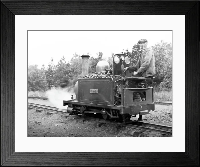 Framed Print : Katie on the Eaton Hall Railway, Victorian period Framed Print : Katie on the Eaton Hall Railway, Victorian period