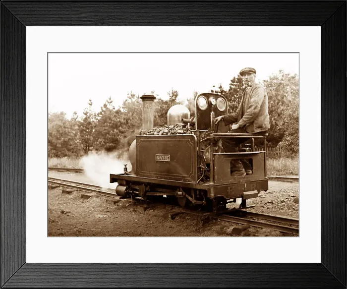 Framed Print : Katie on the Eaton Hall Railway, Victorian period Framed Print : Katie on the Eaton Hall Railway, Victorian period
