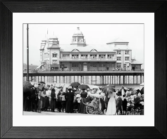 Framed Print : Colwyn Bay Pier, Wales, Victorian period Framed Print : Colwyn Bay Pier, Wales, Victorian period