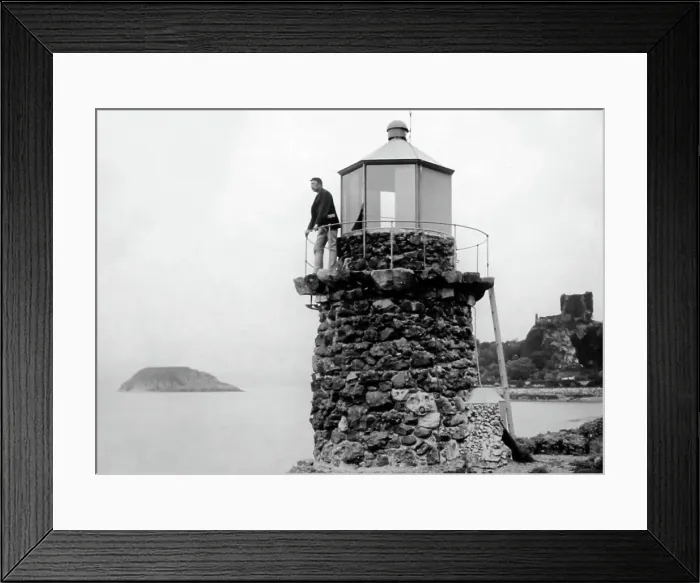Framed Print : Dunollie Lighthouse, Oban, Scotland, Victorian period Framed Print : Dunollie Lighthouse, Oban, Scotland, Victorian period