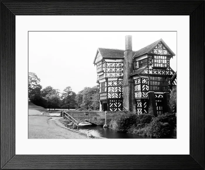 Framed Print : Little Moreton Hall, early 1900s Framed Print : Little Moreton Hall, early 1900s
