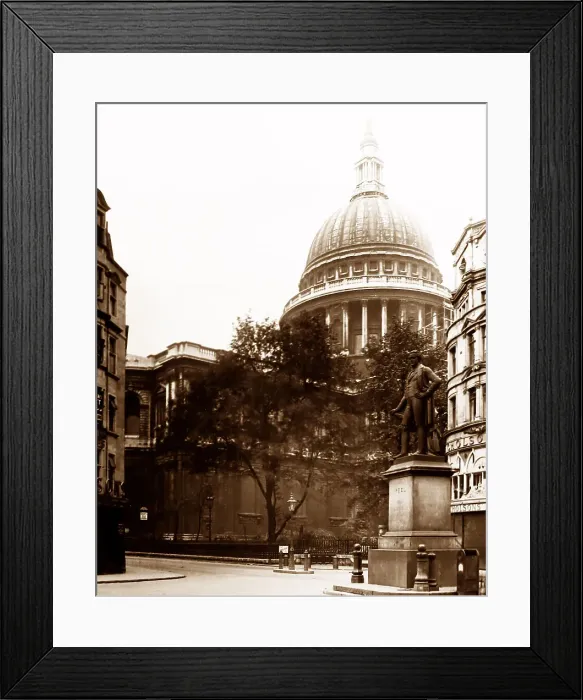 Framed Print : Nicholsons store, Peel statue and St. Paul's Cathedral Framed Print : Nicholsons store, Peel statue and St. Paul's Cathedral