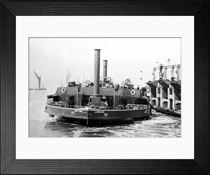 Framed Print : Woolwich Ferry Hutton, Victorian period Framed Print : Woolwich Ferry Hutton, Victorian period