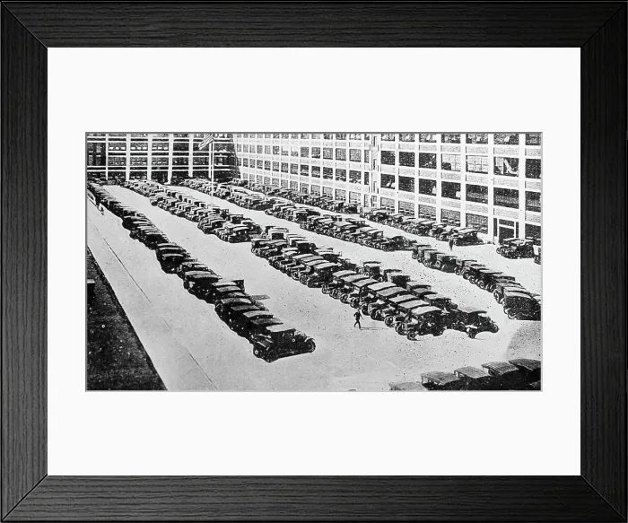 Framed Print : Staff car park, Cadillac Motor Company, Detroit, USA Framed Print : Staff car park, Cadillac Motor Company, Detroit, USA