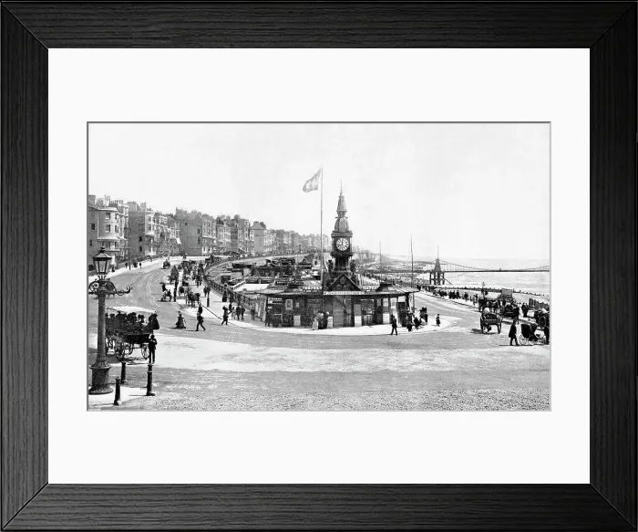 Framed Print : Brighton - Aquarium and Chain Pier Framed Print : Brighton - Aquarium and Chain Pier
