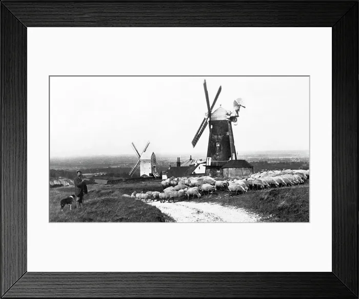 Framed Print : Brighton - Clayton Windmills Jack and Jill Framed Print : Brighton - Clayton Windmills Jack and Jill