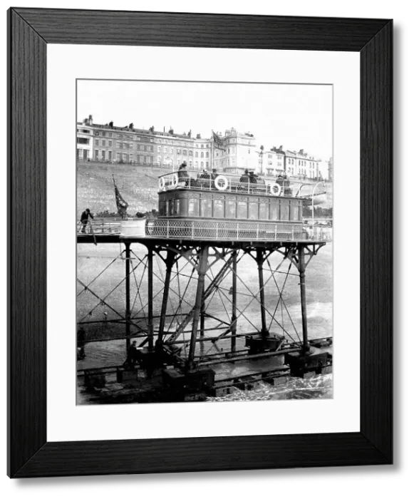 Framed Print : Volk's Brighton to Rottingdean Electric Railway Framed Print : Volk's Brighton to Rottingdean Electric Railway