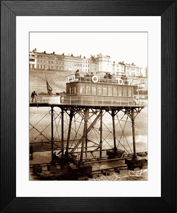 Framed Print : Volk's Brighton to Rottingdean Electric Railway Framed Print : Volk's Brighton to Rottingdean Electric Railway
