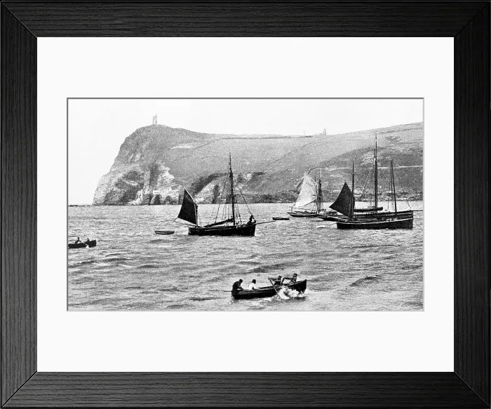 Framed Print : Port Erin - Bradda Head - Isle of Man Framed Print : Port Erin - Bradda Head - Isle of Man