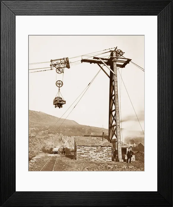 Framed Print : Bethesda penryhn slate quarry, Wales Framed Print : Bethesda penryhn slate quarry, Wales