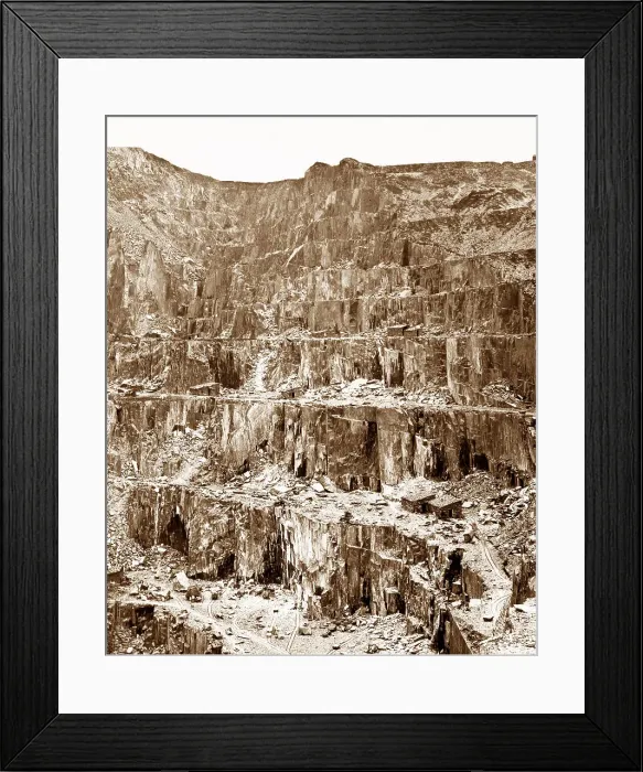 Framed Print : Bethesda Penryhn Slate Quarry, North Wales Framed Print : Bethesda Penryhn Slate Quarry, North Wales