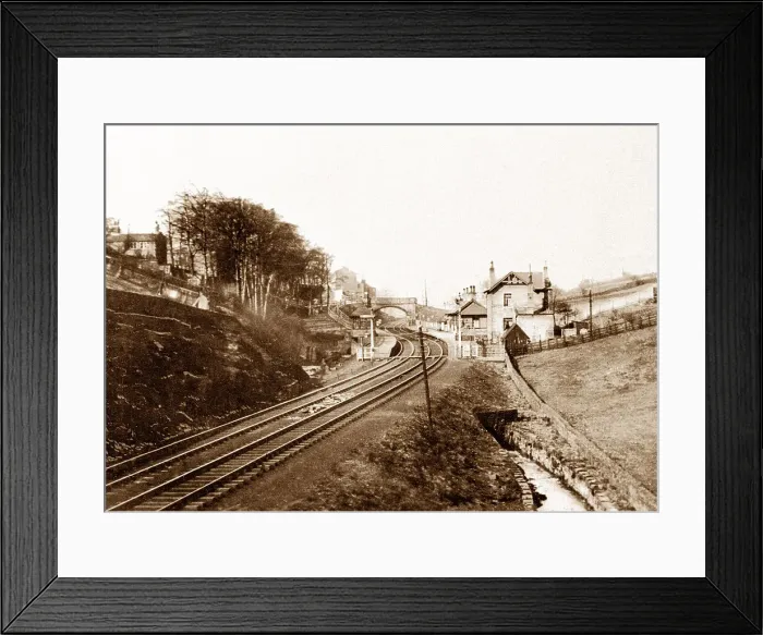Framed Print : Ovenden - Railway Station - Halifa Framed Print : Ovenden - Railway Station - Halifa