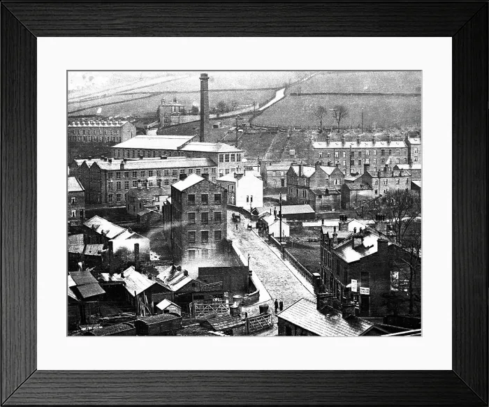 Framed Print : Luddenden Foot - Station Road Framed Print : Luddenden Foot - Station Road