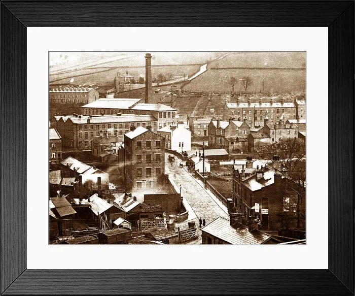 Framed Print : Luddenden Foot - Station Road Framed Print : Luddenden Foot - Station Road