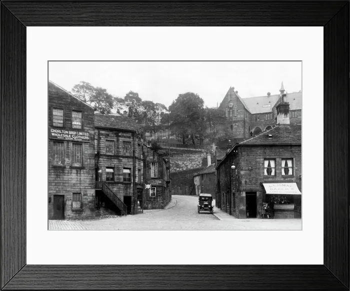 Framed Print : Hebden Bridge -The Square Framed Print : Hebden Bridge -The Square