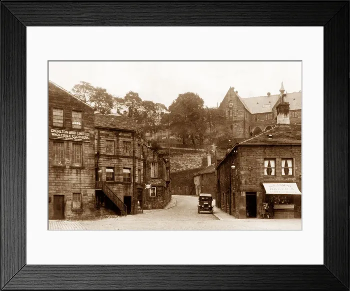 Framed Print : Hebden Bridge -The Square Framed Print : Hebden Bridge -The Square