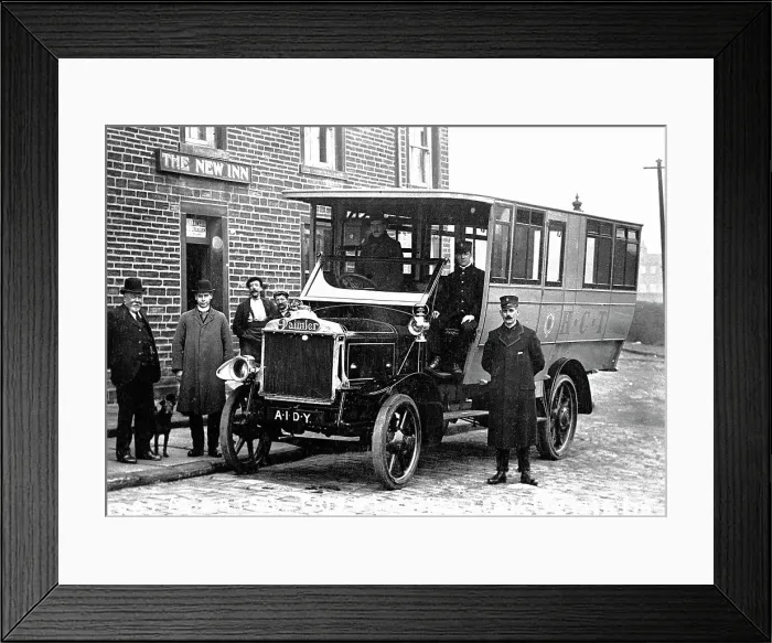 Framed Print : Halifax first motor bus Framed Print : Halifax first motor bus