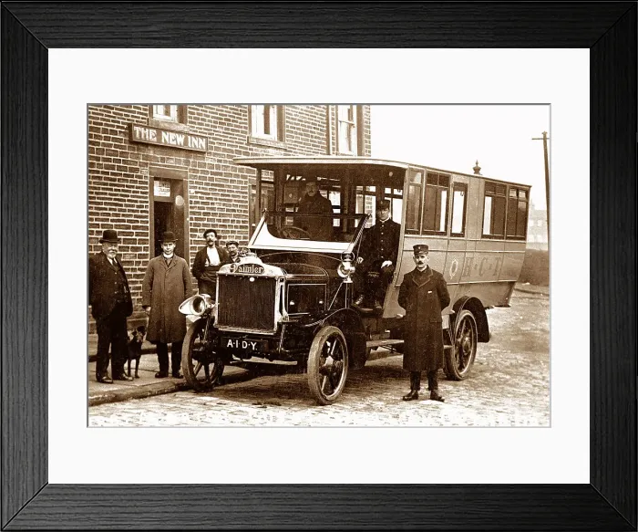 Framed Print : Halifax first motor bus Framed Print : Halifax first motor bus