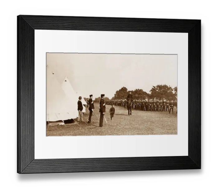 Framed Print : Harrogate Army Harrogate Volunteers camp