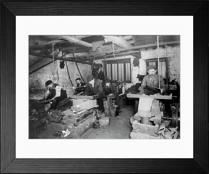 Framed Print : Hull Grinding workshop with grindstones Framed Print : Hull Grinding workshop with grindstones