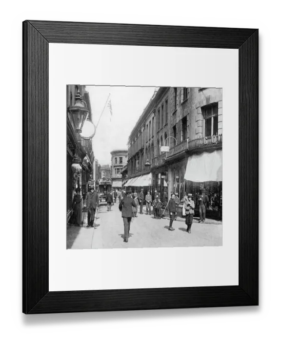 Framed Print : St Helier - King Street, Jersey Framed Print : St Helier - King Street, Jersey