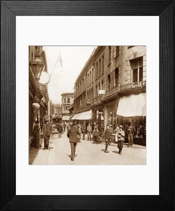 Framed Print : St Helier - King Street, Jersey Framed Print : St Helier - King Street, Jersey
