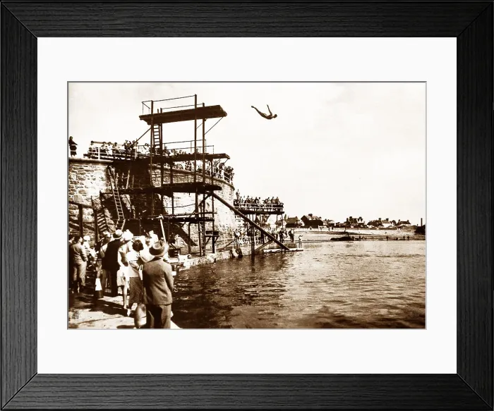 Framed Print : Havre des Pas, pool, Jersey Framed Print : Havre des Pas, pool, Jersey