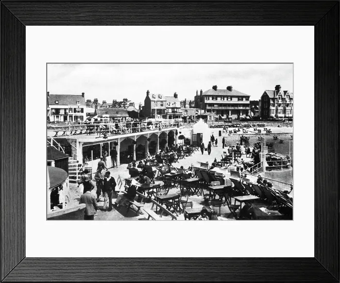 Framed Print : Havre des Pas from pool, Jersey Framed Print : Havre des Pas from pool, Jersey