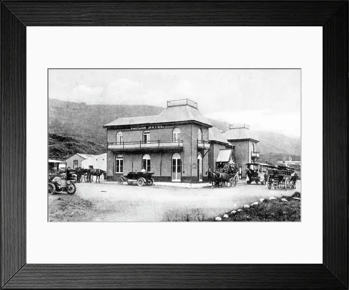 Framed Print : Greve de Lecq pavilion hotel, Jersey
