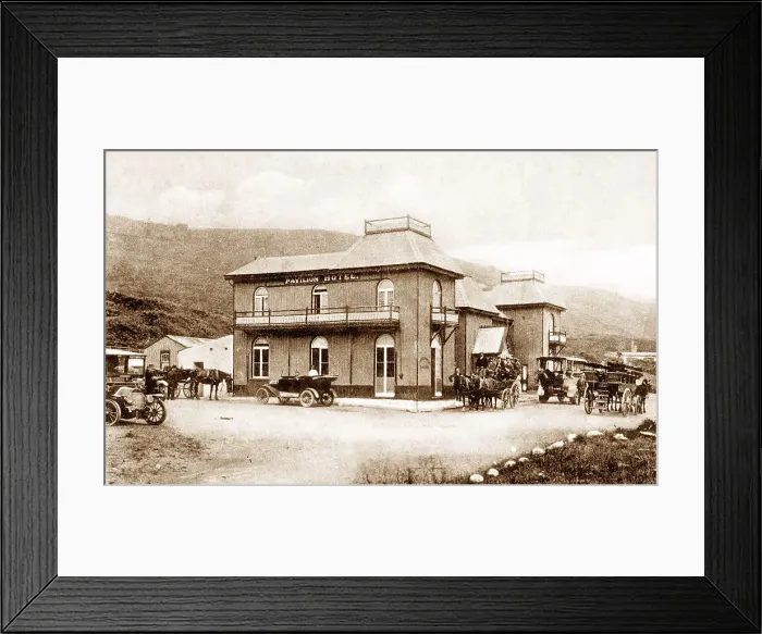 Framed Print : Greve de Lecq pavilion hotel, Jersey Framed Print : Greve de Lecq pavilion hotel, Jersey