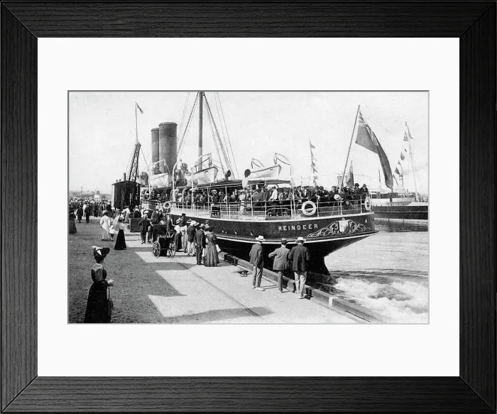 Framed Print : St Helier, Guernsey boat, Jersey Framed Print : St Helier, Guernsey boat, Jersey