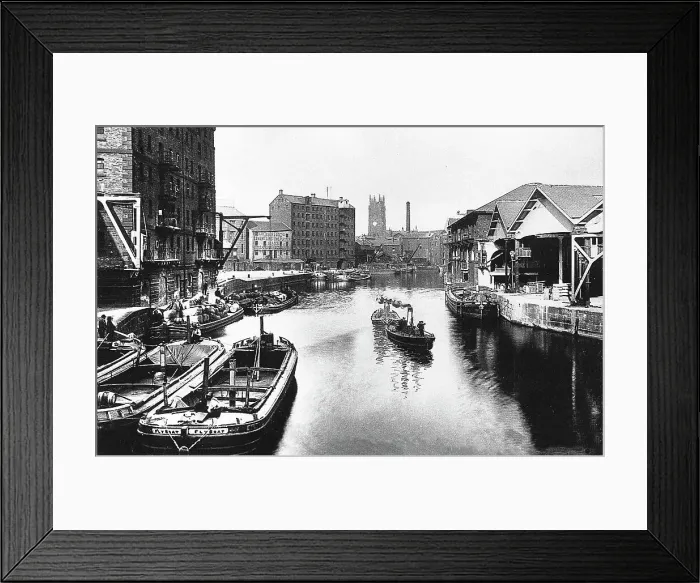 Framed Print : River Aire from Leeds Bridge Leeds Framed Print : River Aire from Leeds Bridge Leeds