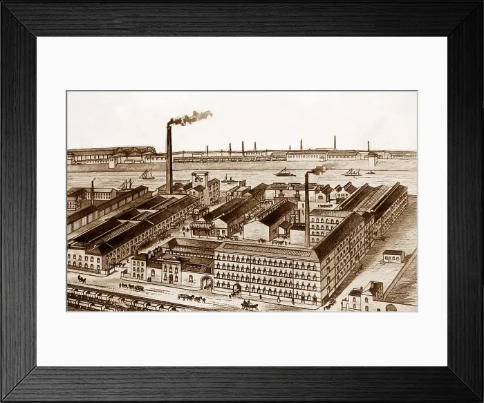 Framed Print : Joseph Watson and Sons Whitehall Soap Works Leeds Framed Print : Joseph Watson and Sons Whitehall Soap Works Leeds