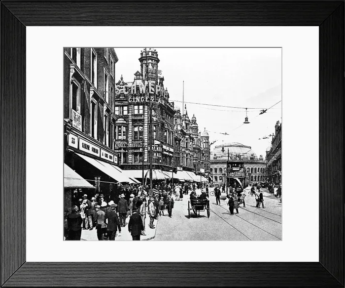 Framed Print : Boar La and Duncan St leeds