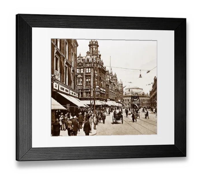 Framed Print : Boar La and Duncan St leeds Framed Print : Boar La and Duncan St leeds