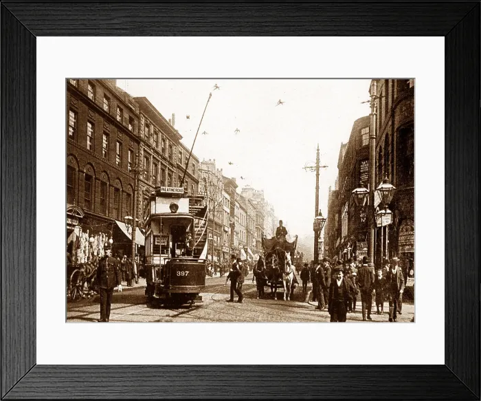 Framed Print : Market Street, Manchester Framed Print : Market Street, Manchester