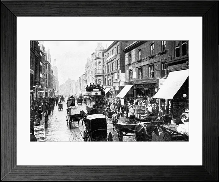 Framed Print : Market Street from Spring Gardens, Manchester Framed Print : Market Street from Spring Gardens, Manchester