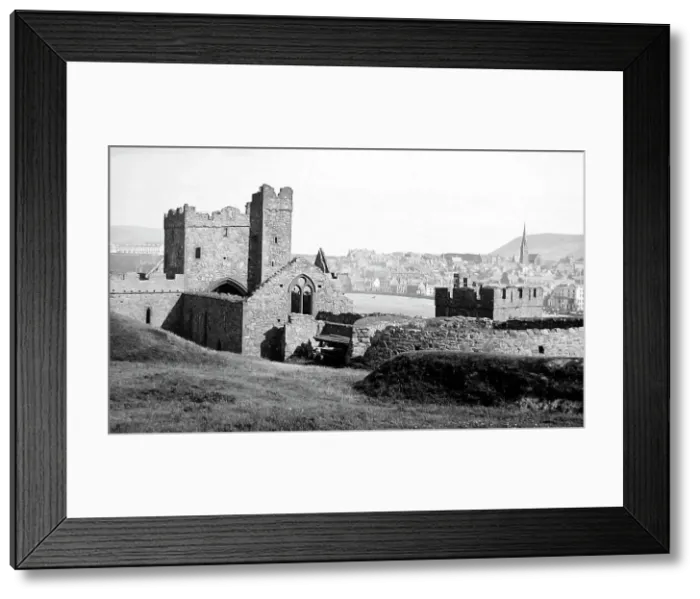 Framed Print : Peel castle St germans Cathedral Isle of Man Framed Print : Peel castle St germans Cathedral Isle of Man