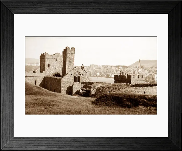 Framed Print : Peel castle St germans Cathedral Isle of Man Framed Print : Peel castle St germans Cathedral Isle of Man