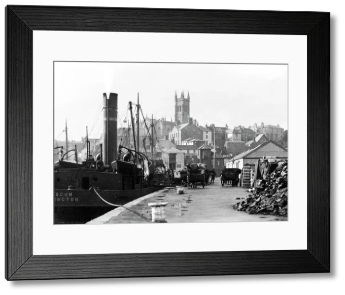 Framed Print : Penzance - The Quay Framed Print : Penzance - The Quay