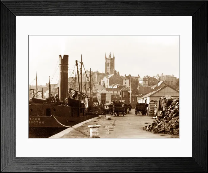 Framed Print : Penzance - The Quay Framed Print : Penzance - The Quay