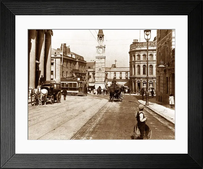Framed Print : Plymouth - Royal Hotel and Clock Tower Framed Print : Plymouth - Royal Hotel and Clock Tower
