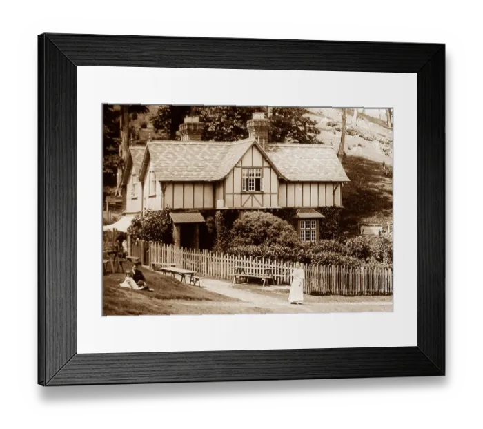 Framed Print : Mount Edgcumbe Park Beechwood cottage Plymouth Framed Print : Mount Edgcumbe Park Beechwood cottage Plymouth