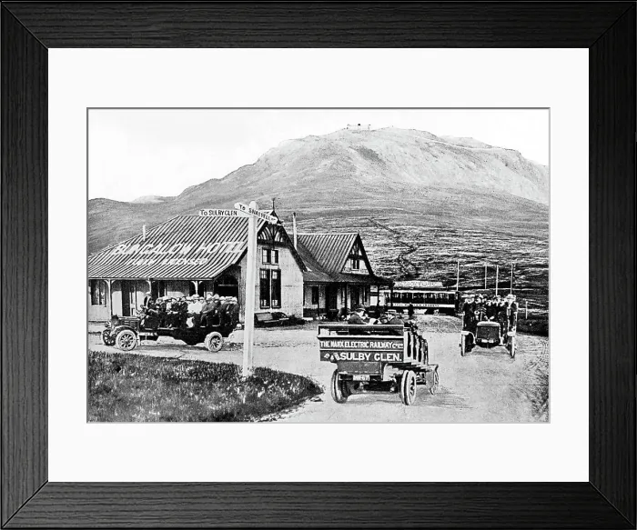 Framed Print : Snaefell, Electric Railway, Bungalow Station Isle of Man Framed Print : Snaefell, Electric Railway, Bungalow Station Isle of Man